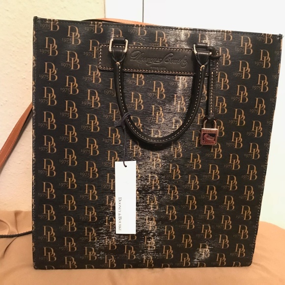 Dooney & Bourke Handbags - Dooney & Bourke 1975 DB Satchel Crossbody Tote